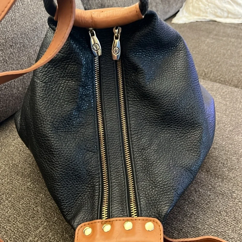 Valentina Sling Backpack Italian Leather Convertible Bucket Bag Purse